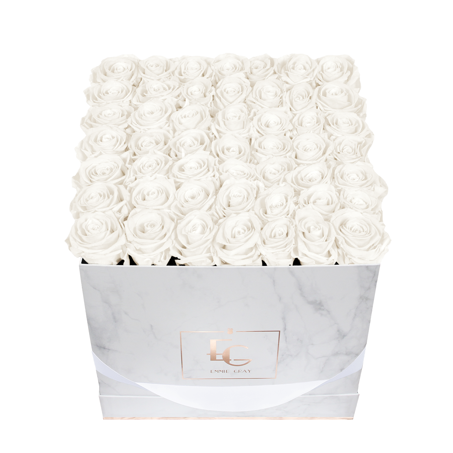 Classic Infinity Rosebox | Pure White | L