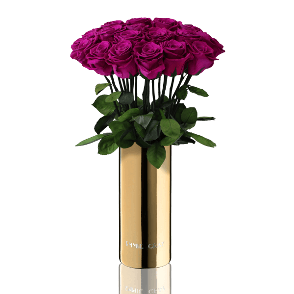 Classic Vase Set | Velvet Plum | 15 ROSES