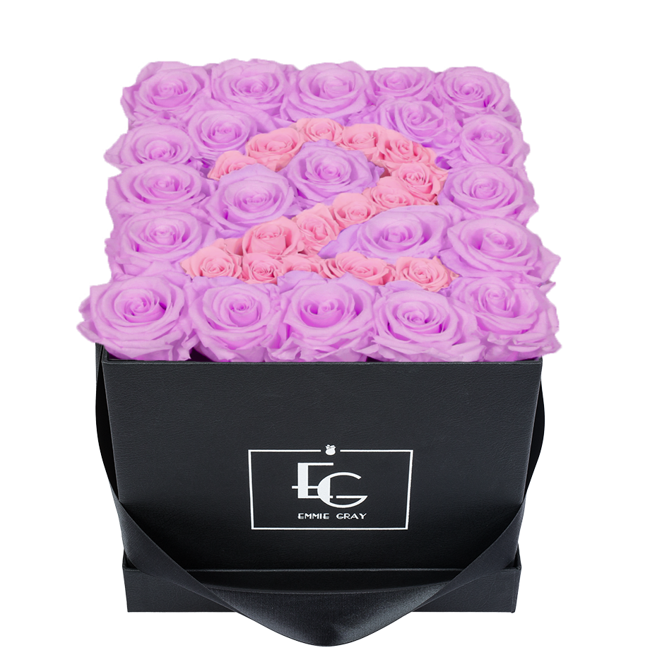 NUMBER INFINITY ROSEBOX | BABY LILLI & BRIDAL PINK | M