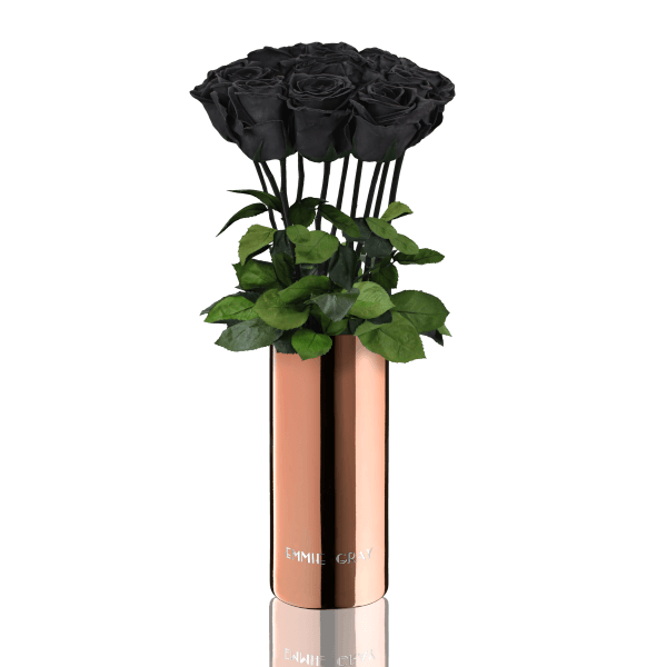 Classic Vase Set | Black Beauty | 10 ROSES