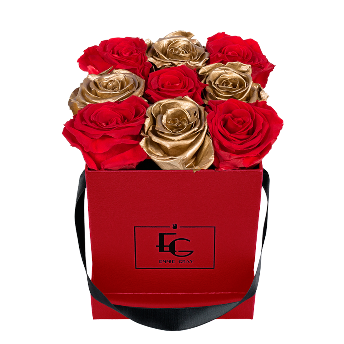 MIX INFINITY ROSEBOX | VIBRANT RED & GOLD | S