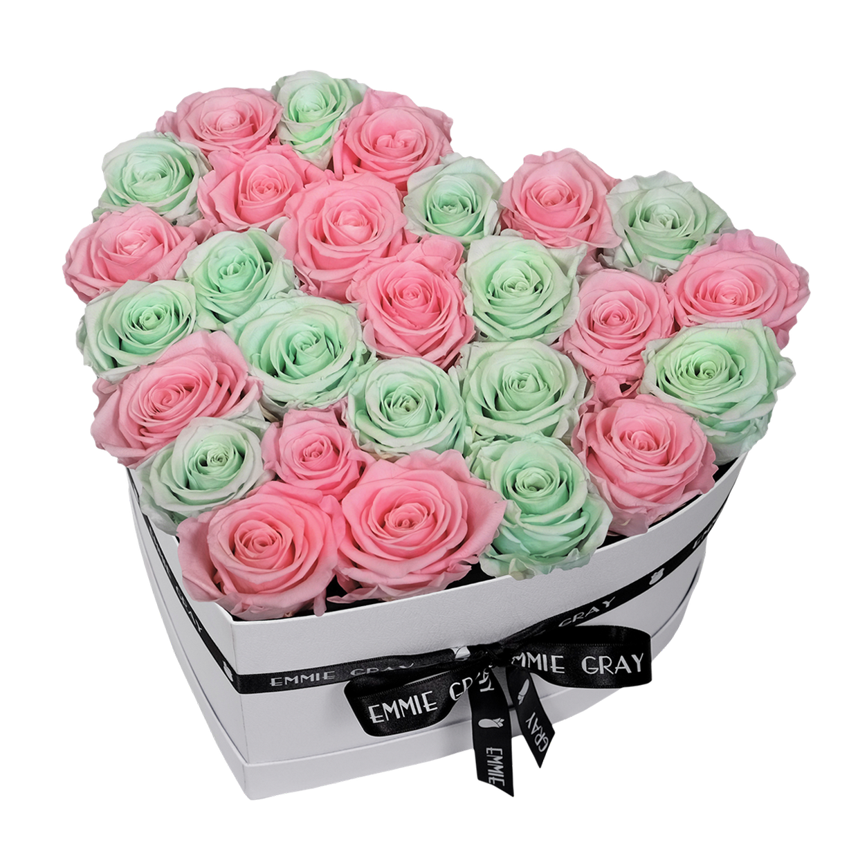 MIX INFINITY ROSEBOX | BRIDAL PINK & MINTY GREEN | L MIX INFINITY ROSEBOX | BRIDAL PINK & MINTY GREEN | L