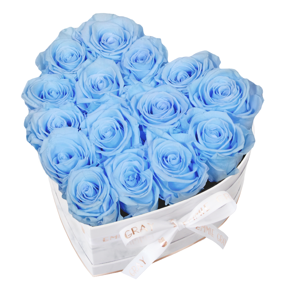 Classic Infinity Rosebox | Baby Blue | M