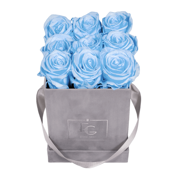 CLASSIC INFINITY ROSEBOX | BABY BLUE | S