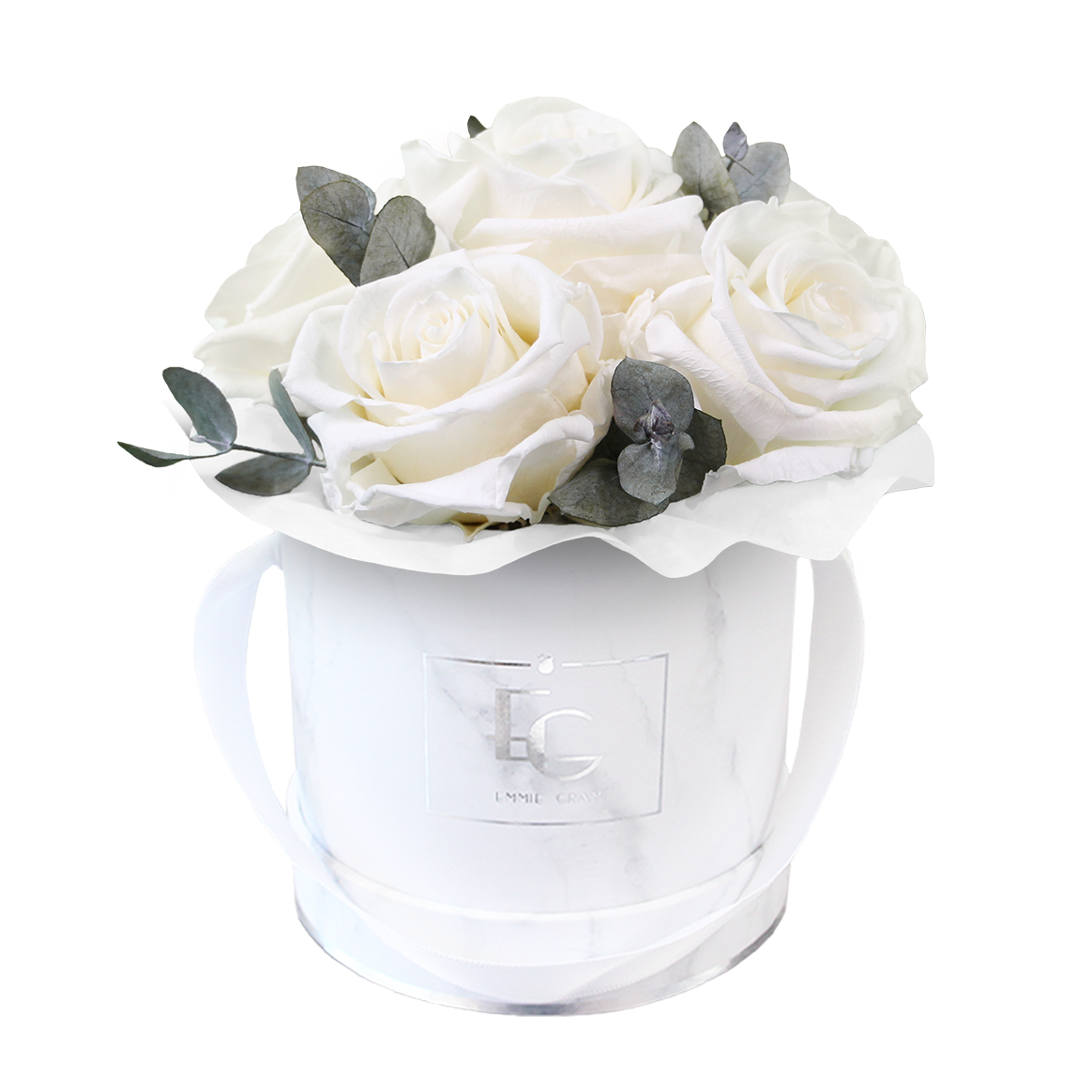 Splendid Eucalyptus Infinity Rosebox | Pure White | XS