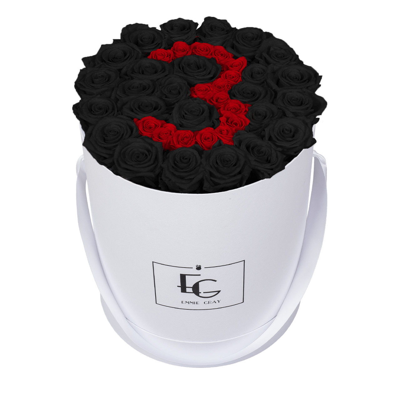 NUMBER INFINITY ROSEBOX | BLACK BEAUTY & VIBRANT RED | L