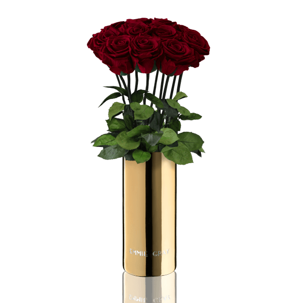 Classic Vase Set | Burgundy | 10 ROSES