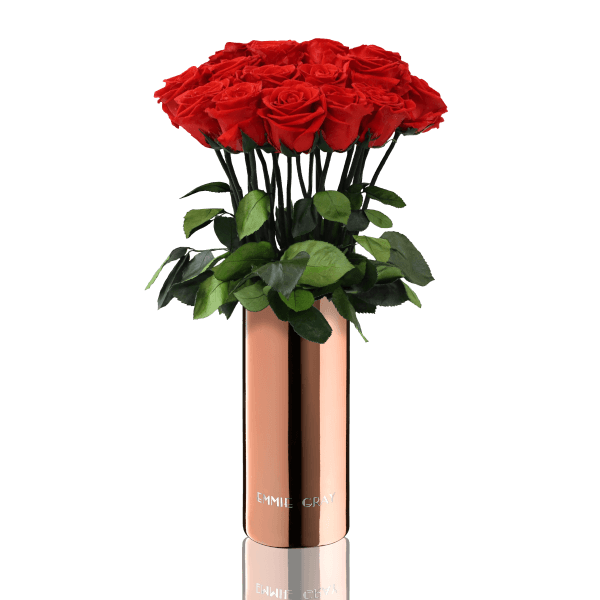 Classic Vase Set | Vibrant Red | 15 ROSES