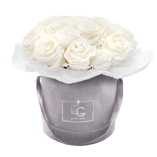 SPLENDID CARNATION INFINITY ROSEBOX | PURE WHITE | S