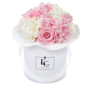 Preview: Splendid Hydrangea Mix Infinity Rosebox | Bridal Pink & Pure White | S Preview: Splendid Hydrangea Mix Infinity Rosebox | Bridal Pink & Pure White | S