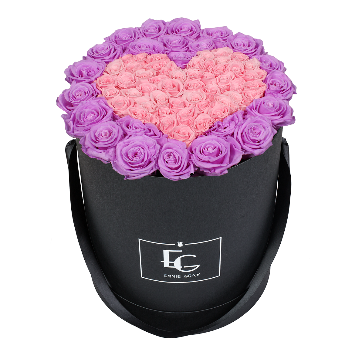 HEART SYMBOL INFINITY ROSEBOX | BABY LILLI & BRIDAL PINK | L