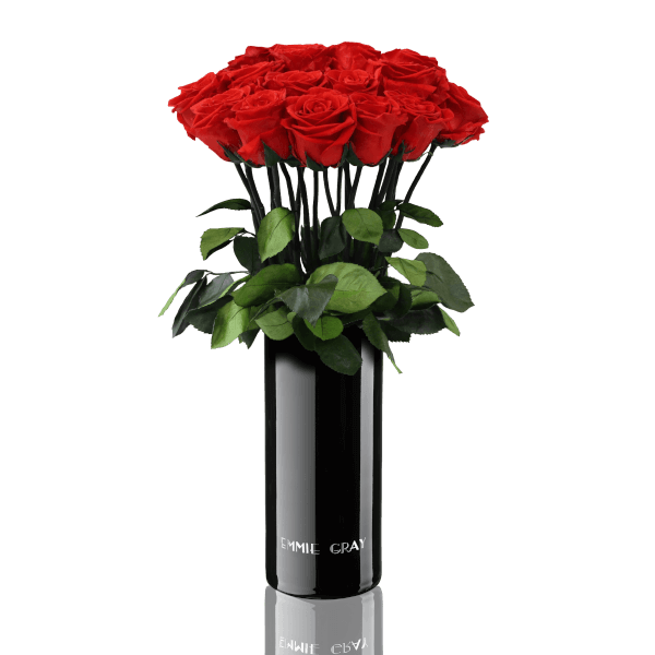 Classic Vase Set | Vibrant Red | 15 ROSES