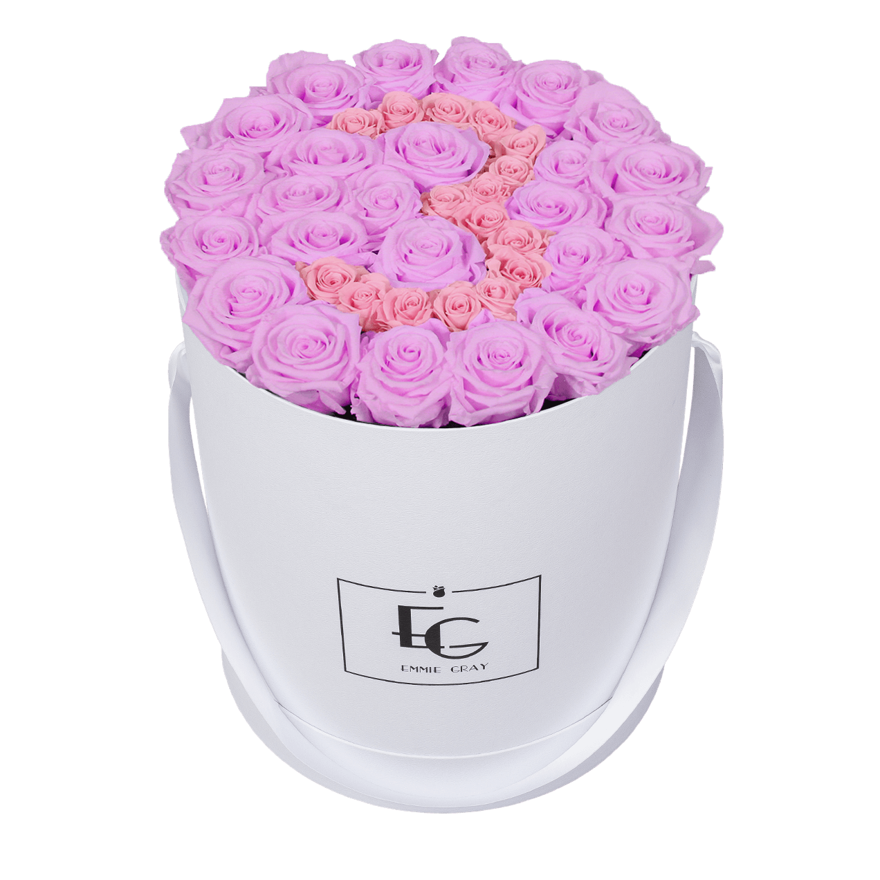 NUMBER INFINITY ROSEBOX | BABY LILLI & BRIDAL PINK | L