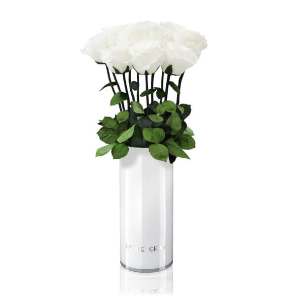 Classic Vase Set | Pure White | 10 ROSES