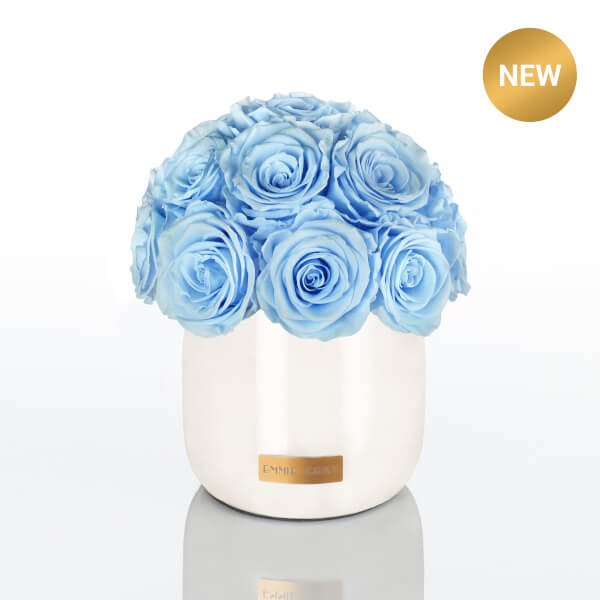 Premium Off White Metallic Infinity | Baby Blue | S