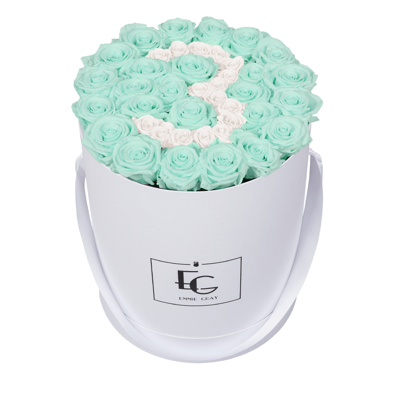 NUMBER INFINITY ROSEBOX | MINTY GREEN & PURE WHITE | L