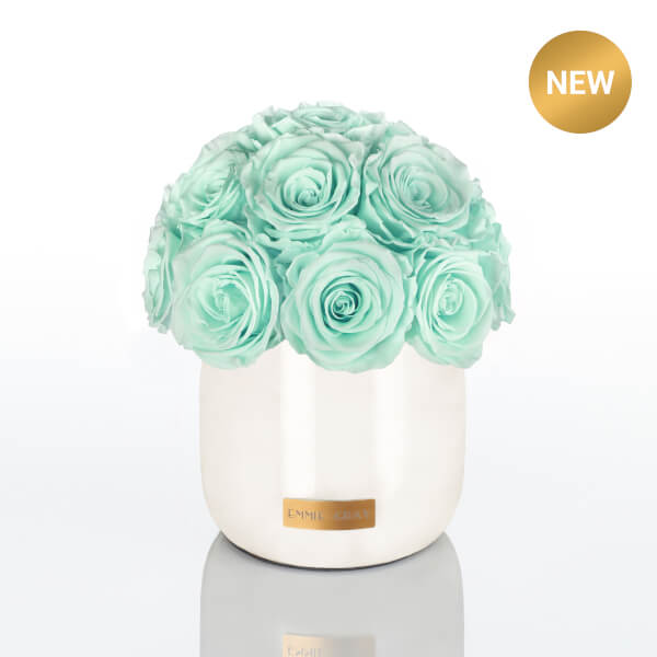 Premium Off White Metallic Infinity | Minty Green | S