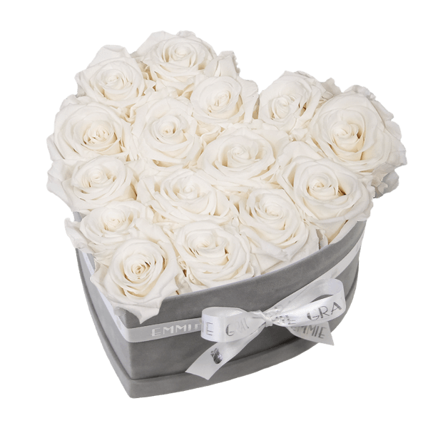 Classic Infinity Rosebox | Pure White | M