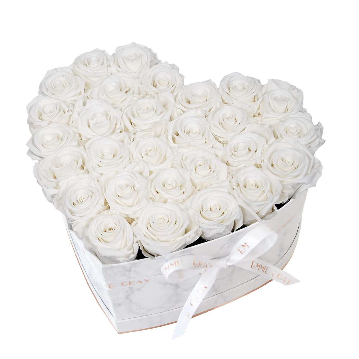 Classic Infinity Rosebox | Pure White | L