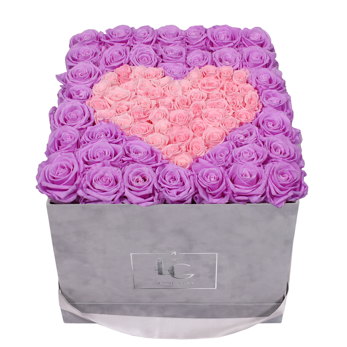 HEART SYMBOL INFINITY ROSEBOX | BABY LILLI & BRIDAL PINK | L