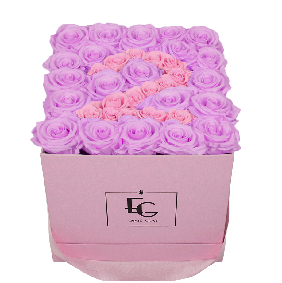 NUMBER INFINITY ROSEBOX | BABY LILLI & BRIDAL PINK | M