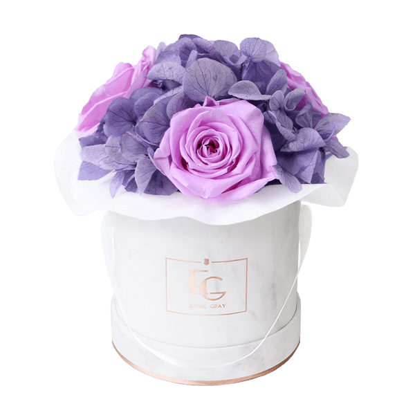 Splendid Hydrangea Mix Infinity Rosebox | Baby Lilli & Violet Vain | XS