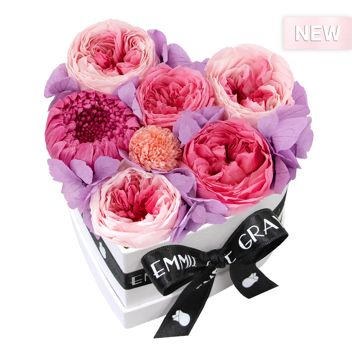 Mix Infinity Rosebox | Bridal Pink, Baby Lilli & Baby Pink | S
