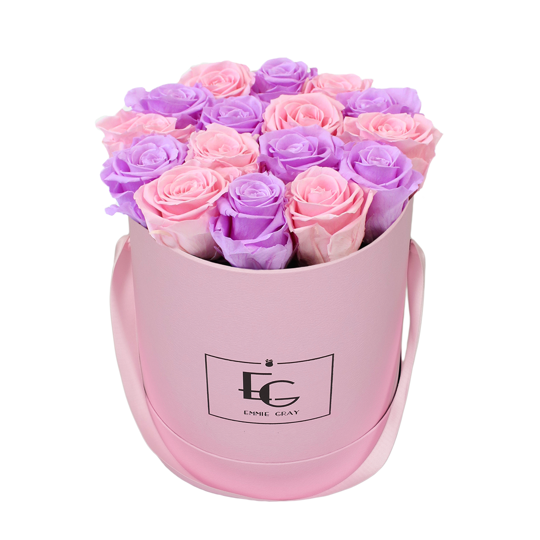 MIX INFINITY ROSEBOX | BRIDAL PINK & BABY LILLI | M