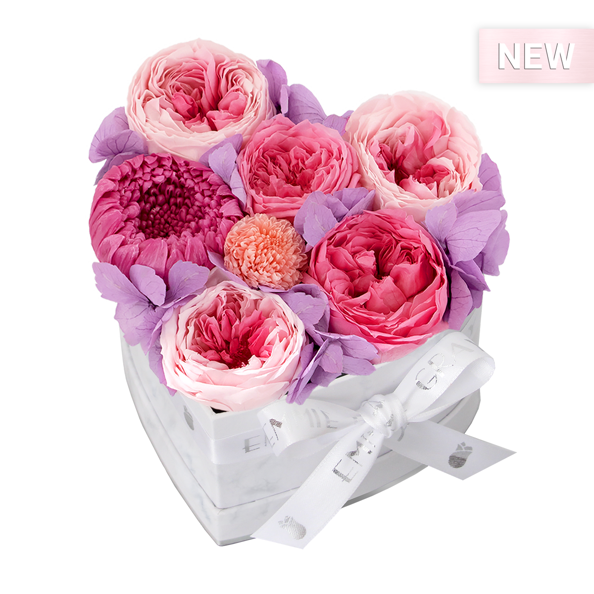 Mix Infinity Rosebox | Bridal Pink, Baby Lilli & Baby Pink | S