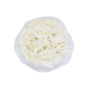 Preview: Splendid Carnation Infinity Rosebox | Pure White | S Preview: Splendid Carnation Infinity Rosebox | Pure White | S